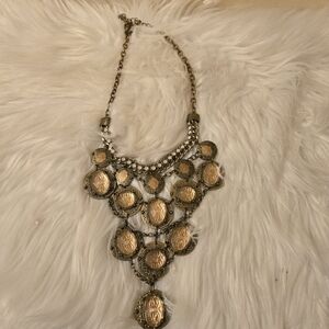 Beautiful Chico's gold multi-layer coin necklace